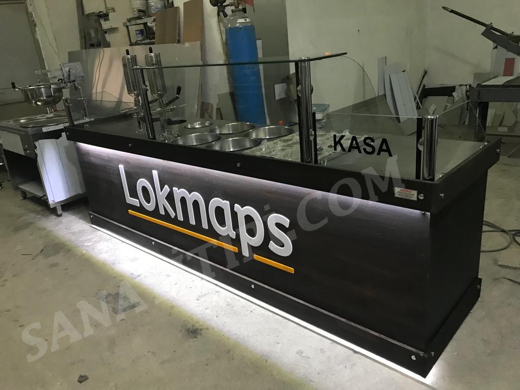 çikolata Dolgulu Lokma Sunum Tezgahı