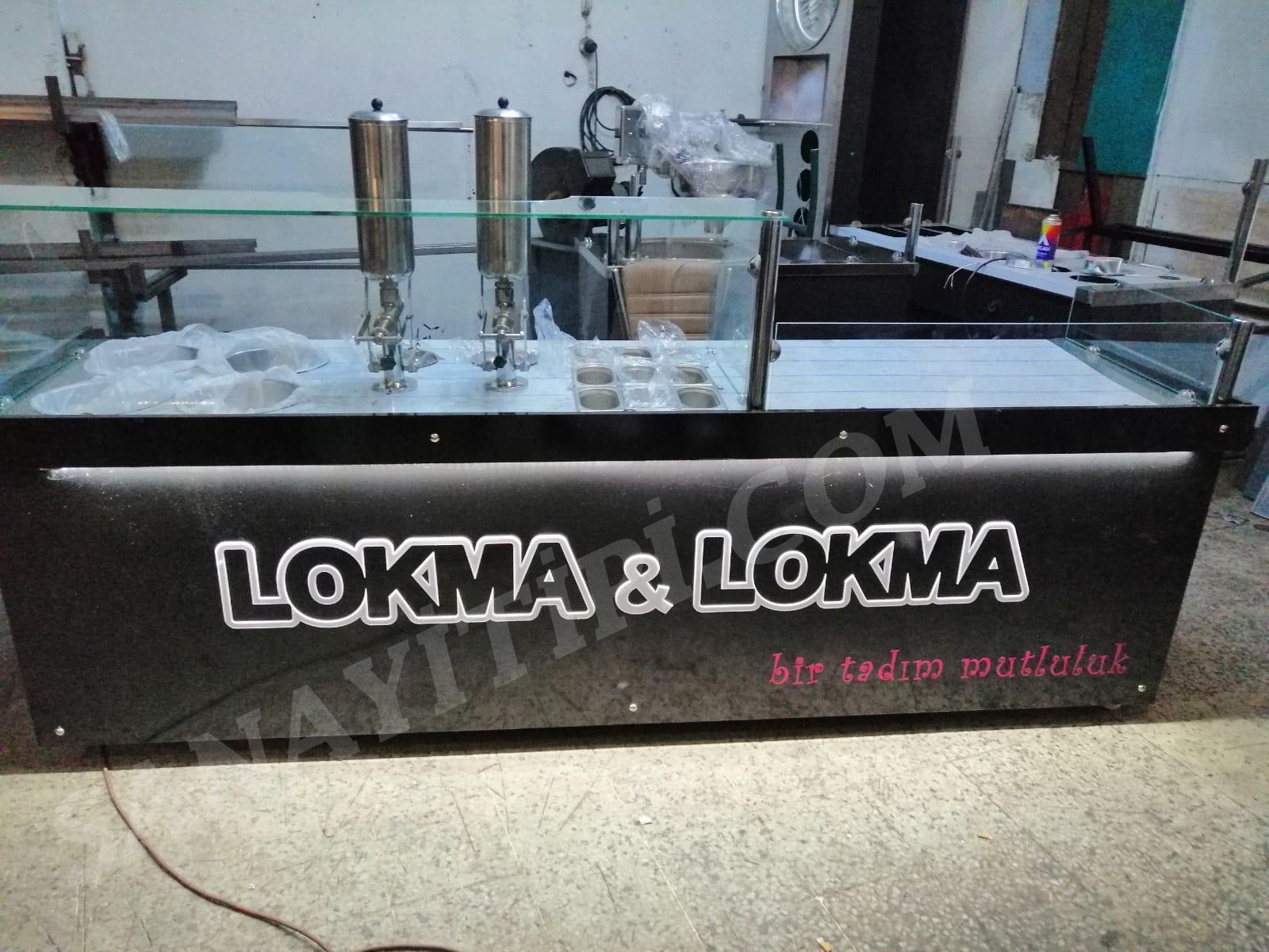 çikolatalı Lokma Pompalı Lokma Tezgahı   2 Lokma Dolgu Pompalı   Tek Parça Tezgah