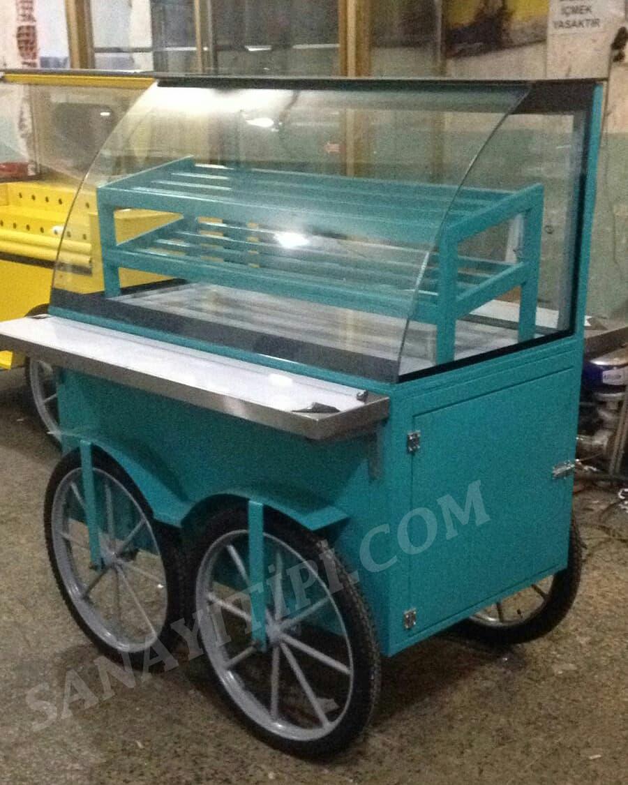 ısıtmalı poğaça börek seyyar Counterı