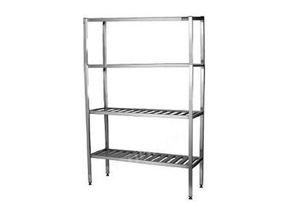 İSTİF RAFI 2 DÜZ 2 IZGARA PASLANMAZ RAFLI