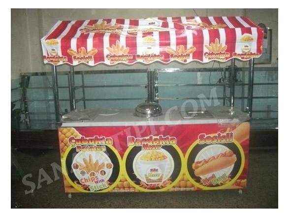 Çubukta Patates + Bardakta Mısır + Hotdog