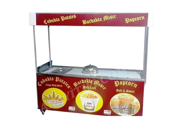 Çubukta Patates  Glassta Corn  Popcorn Standı