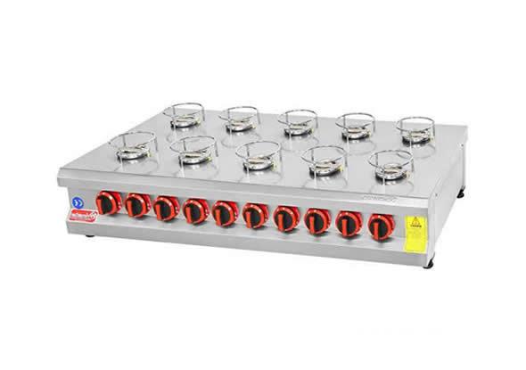 10 Gözlü Kare Set üstü Künefe Ocağı