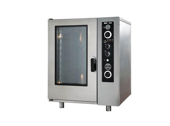 10 Tepsili Buharlı Patisera Fırın Gazlı 40x60