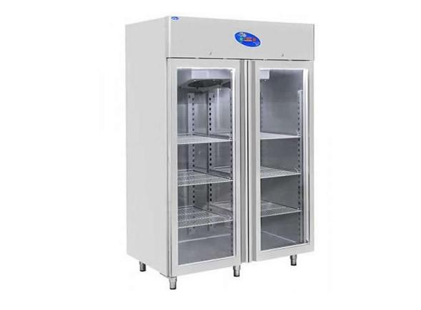 1200 Lt Çift Kapılı Camlı Dikey Buzdolabı