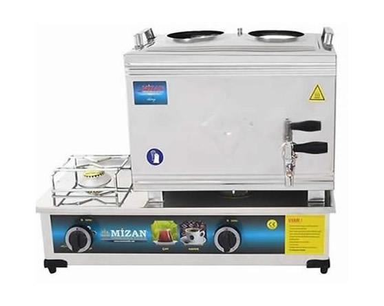 20 Lt Paslanmaz Gazlı çay Kazanı Ocağı Iki Demlikli