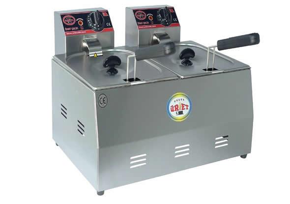 3+3 Lt Setüstü Fritöz