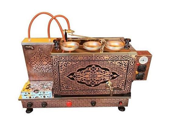 3 Demlikli Full Otomatik Bakır çay Kazanı