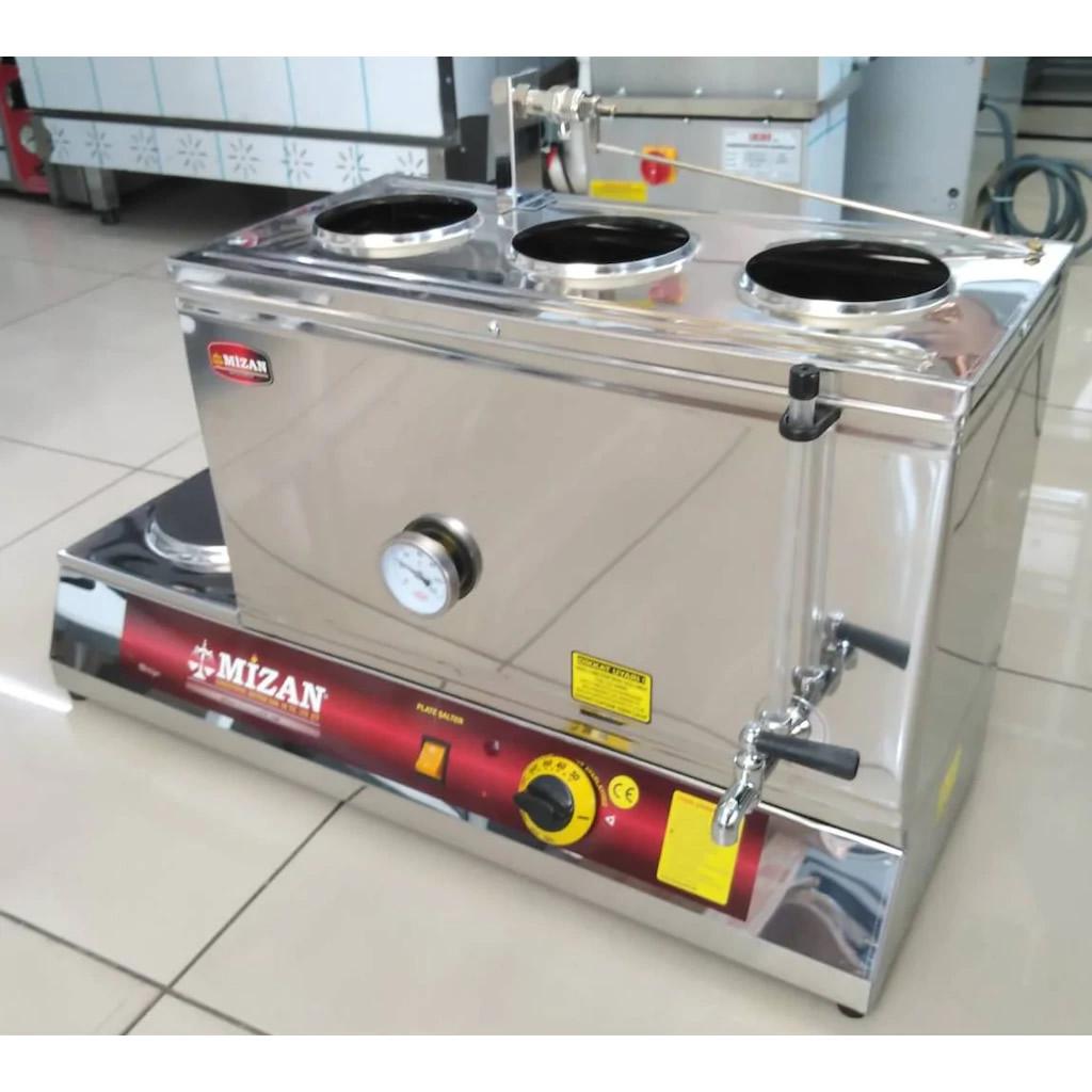 3 Gözlü Otomatik Şamandıralı Su Almalı Elektrikli çay Kazanı