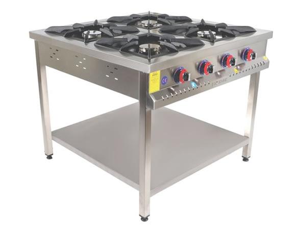 4 Gözlü Lokanta Ocağı 80x80 cm