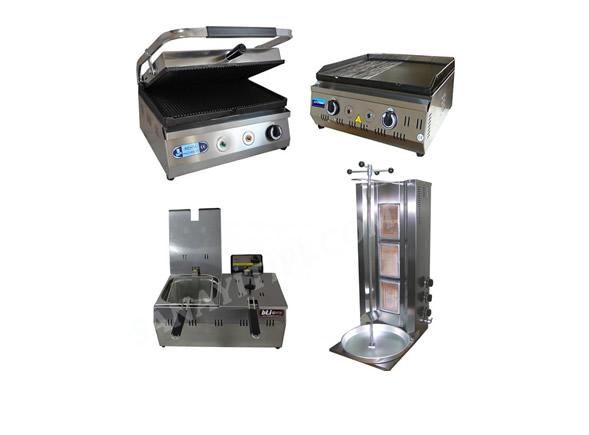 Büfe Ekipmanları Set 1 Tost Makinası  ızgara  Fritöz  Döner Ocağı