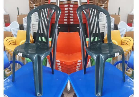 Koyu Grey Plastic Garden Chair