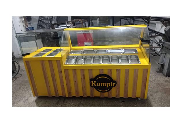 Kumpir Dolabı ve Sıcak Sos Benmarisi Depolu