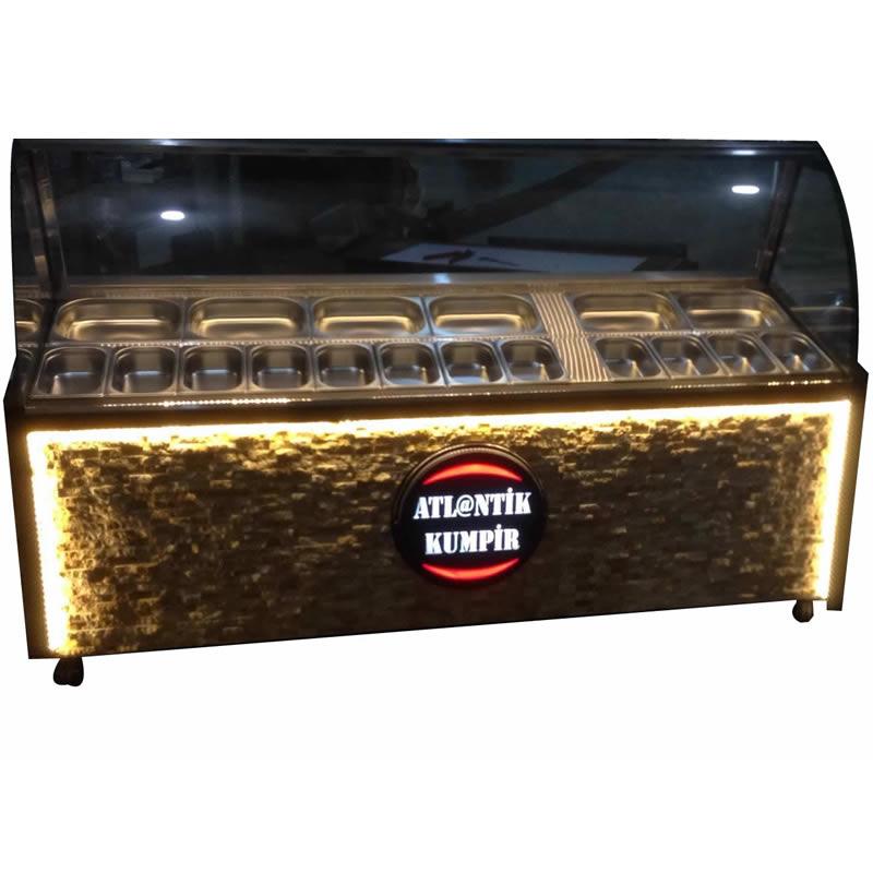 Kumpir Meze Teşhir Dolabı