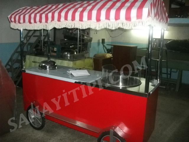 Pamuk Şeker+Popcorn+ Bardakta mısır Arabası