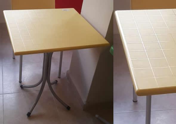 Plastik Sabit Ayaklı Masa