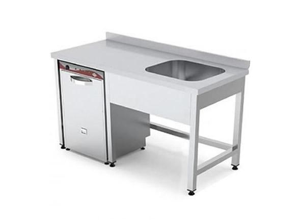 Sağ Evyeli Bulaşık makinası Girişli Çalışma Tezgahı