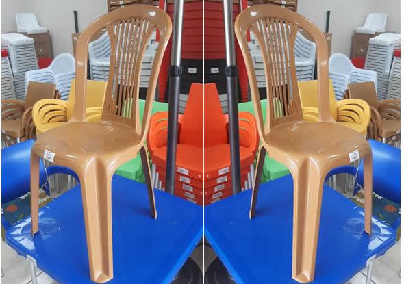 Yellow Plastic Garden Chair