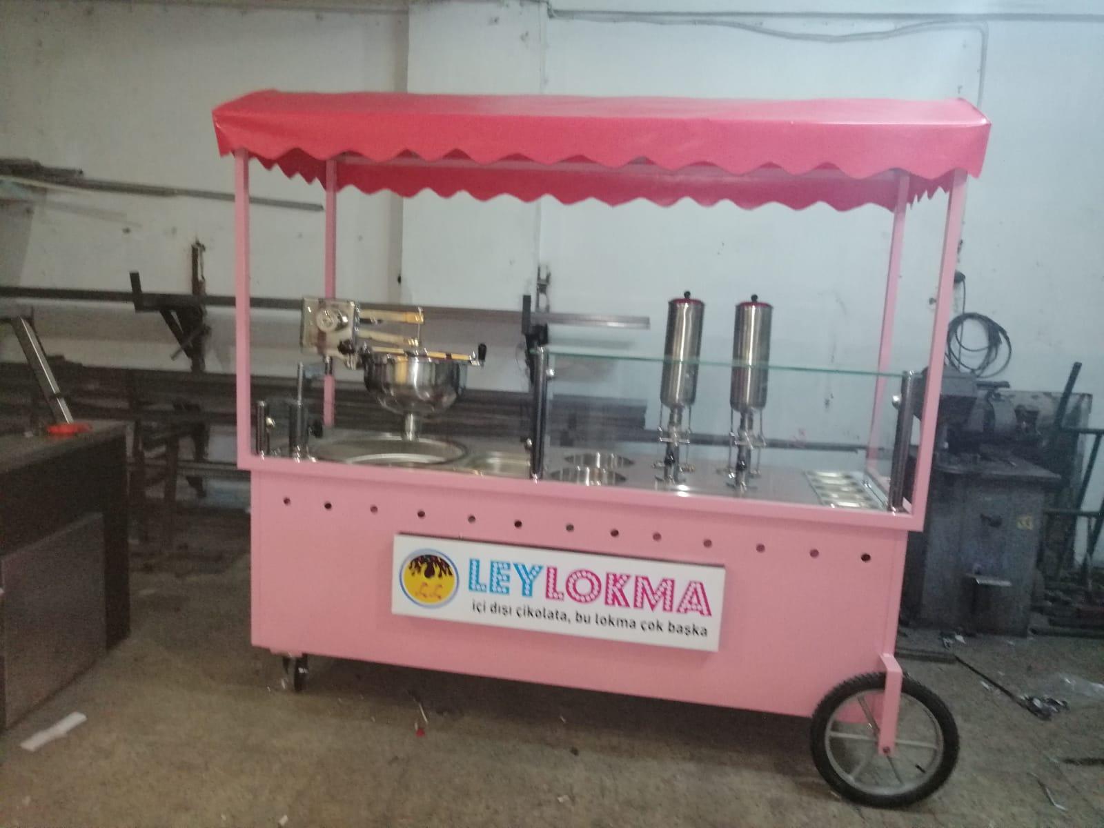 Seyyar çikolata Dolgulu Lokma Arabası