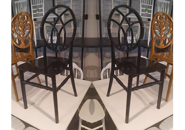 Black Karmen Plastic Düğün Chairsi