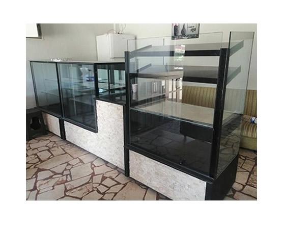 Taş Dekorlu Yaş Kuru Pasta Dolabı Böreklik Kasalı