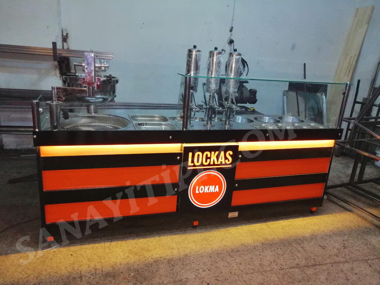 Yeni Nesil çikolatalı Lokma Tezgahı   3 Adet Lokma Dolum Makinesi