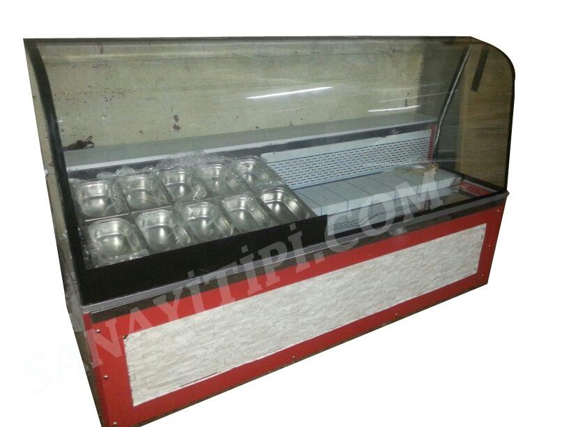 Yuvarlak Tip Waffle Kumpir  Dolabı